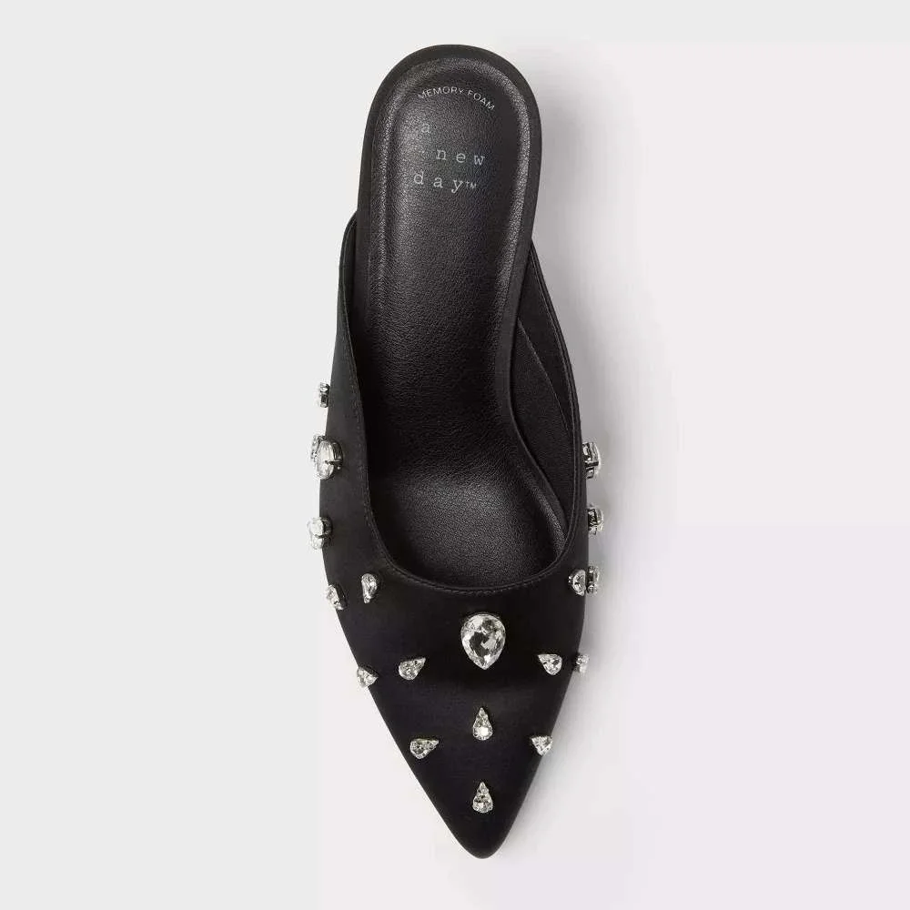 Women's Katia Heels by A New Day Black Size 8.5 New With Tags